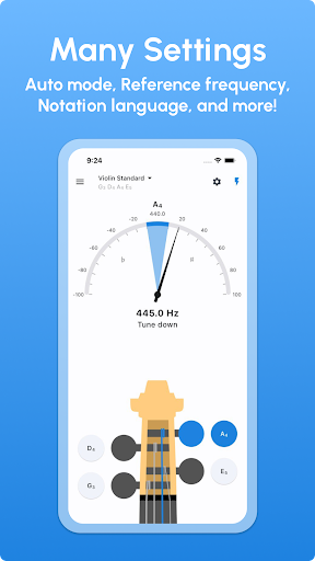 Screenshot of Violin Tuner - LikeTones