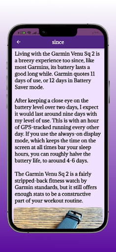 Garmin Venu Sq 2 Guide Screen 3
