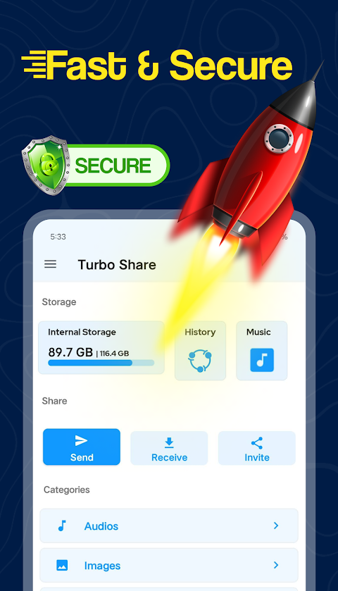 Turbo Share: File Transfer Appのおすすめ画像1