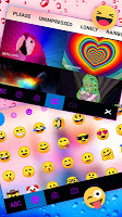 screenshot of Color Raindrops Keyboard Theme