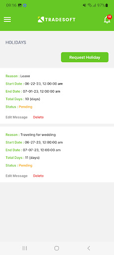 Tradesoft Screen 3