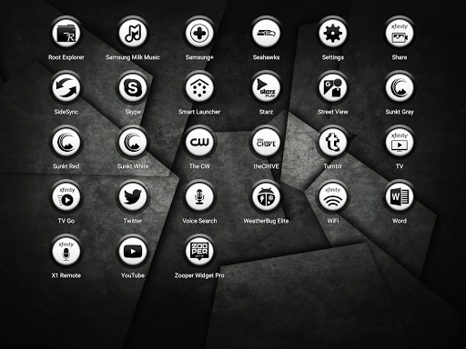 Sunkt White Icon Pack