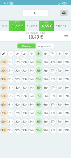 Aperçu de l'application