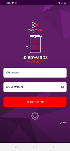 Android application JDE Mobile ADO screenshort