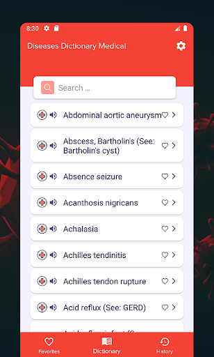 Diseases Dictionary Medical Screen 2