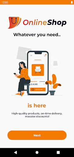 OnlineShop Screen 2