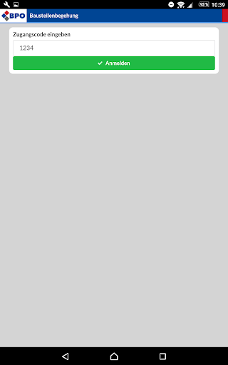 Android application BPO Hochbau screenshort