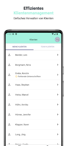 Pflegix Betreuungsteams Screen 2