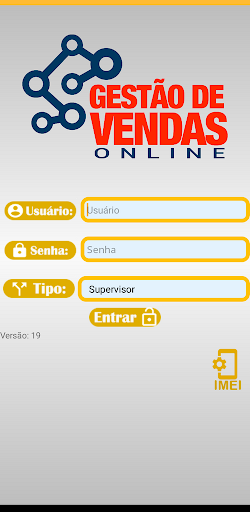 Android application Gestão de Vendas Online screenshort