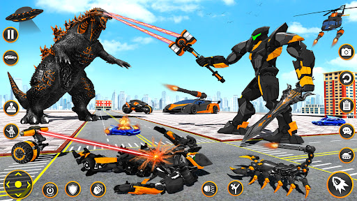Robot Transform Robot Car Game Screen 2