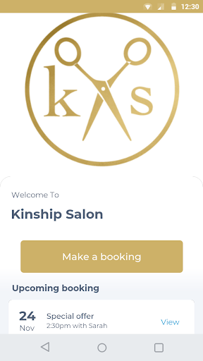 Android application Kinship Salon screenshort