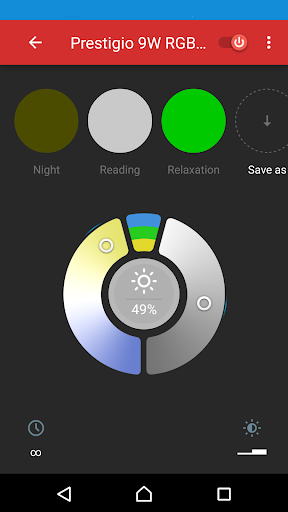 Android application Smart Home Prestigio screenshort