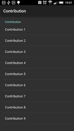 Screenshot of Donations