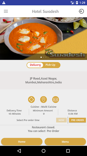 Swadesh Restaurant Screen 2