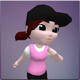 Girl Run 3D icon