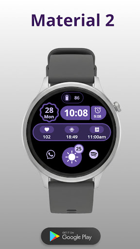 Watchface Material 2 screenshot 8