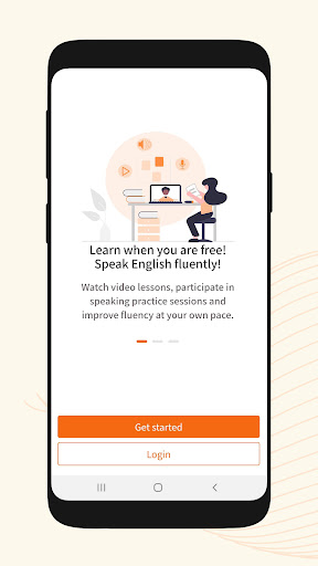 Android application Capshine Live English Learning screenshort