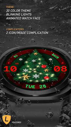 Christmas Tree Watch Face 083 Screen 3