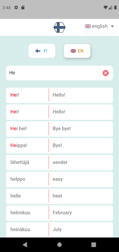 Android application Finn screenshort