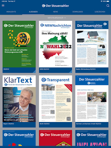 Android application DER STEUERZAHLER screenshort