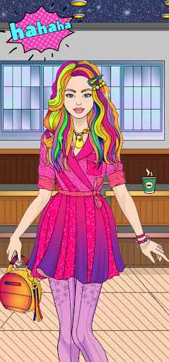 College Girl Coloring Dress Up Screen 2