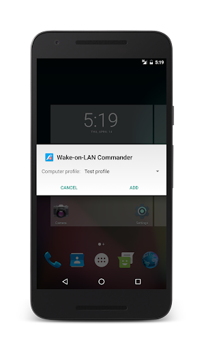 Wake-on-LAN Commander Screen 3