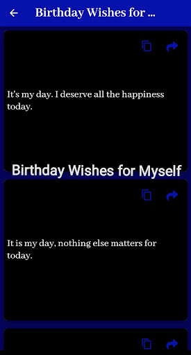Birthday Wishes for Myself Screen 2