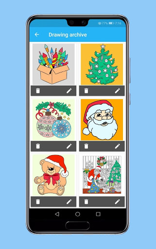 Christmas coloring book Screen 2