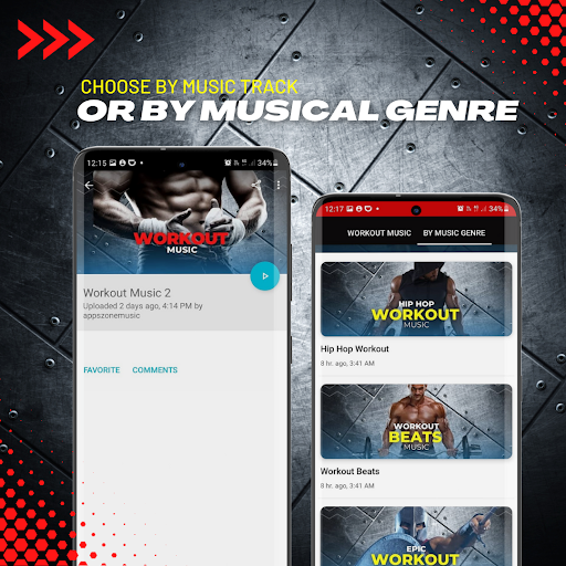 Workout Music App Screen 2