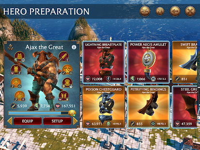 Olympus Rising: Strategiespiel Screenshot