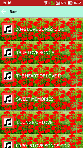 Android application Golden Memoris Love Songs screenshort