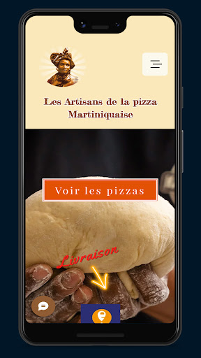 Android application Pizzeria Martinique screenshort