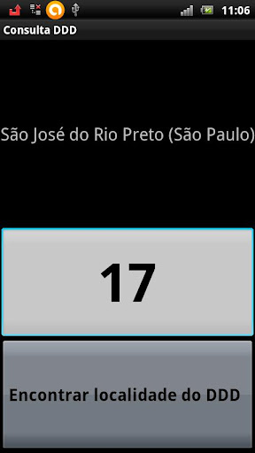 Android application Brazilian AreaCodes DDD Search screenshort