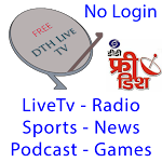 Cover Image of Download DTH Live TV - DD TV & Radio - Sports, Cricket tv 7.6B APK