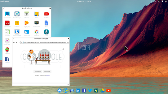 Leena Desktop UI (Multiwindow) For PC installation