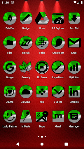 Half Light Green Icon Pack Screen 3