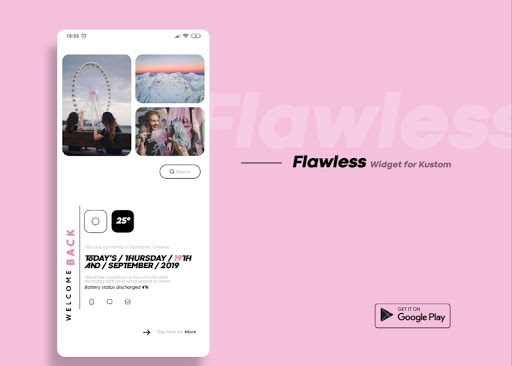 Android application Flawless KWGT screenshort