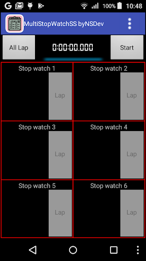 MultiStopWatchSS byNSDev Screen 3