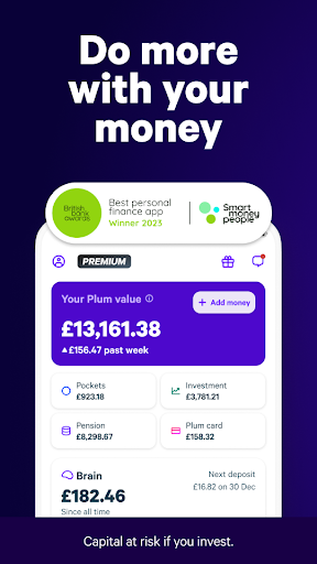 Android application Plum: Smart Saving & Investing screenshort