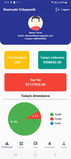 Android application St. Peter's School Akbarpur screenshort