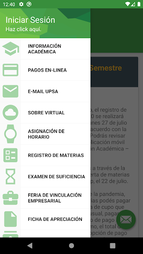 Android application UPSAnet screenshort