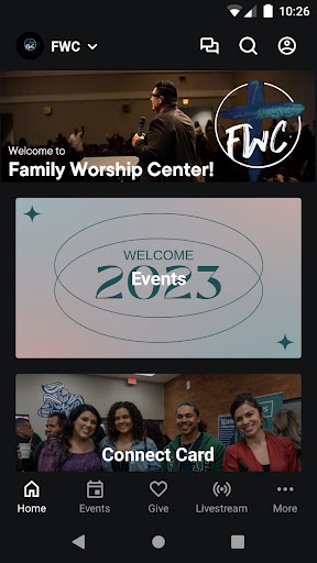 Android application Family Worship Center AZ screenshort