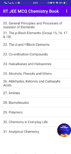 IIT JEE CHEMISTRY MCQ  DISHA
