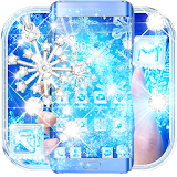 Blue Snow Flake Diamond Theme icon