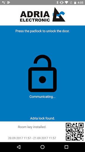 Adria Digital Key Screen 2