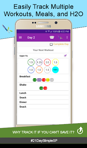 Android application 21 Day Slimple: Self-Paced screenshort