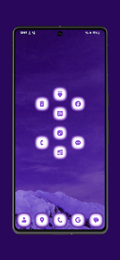 Screenshot of Purple Angelic Icon Pack