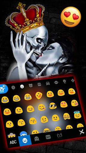 Crown Skull Kiss Keyboard Them Screen 3