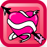 Hot love message icon