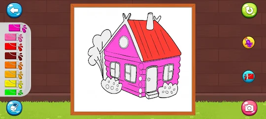 Coloring house 3D